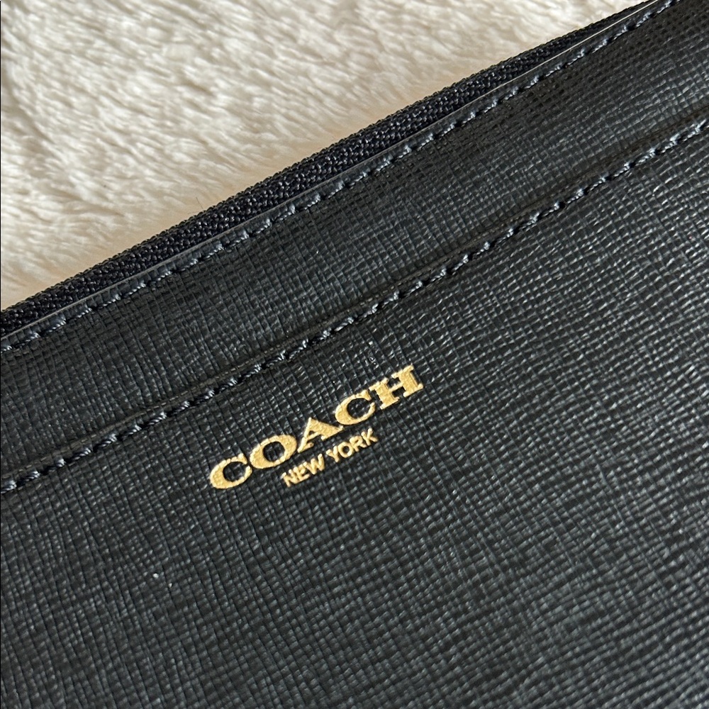 Coach Black Leather Wristlet - Picture 2 of 8